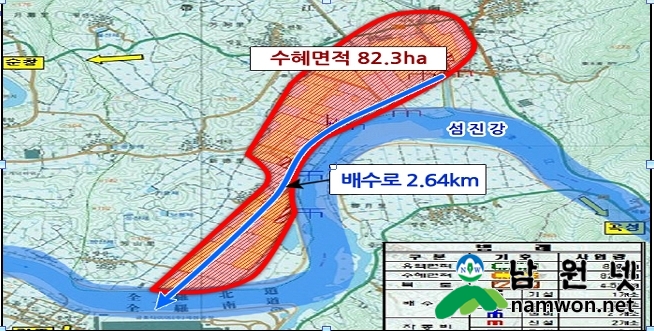 0520 농정과 - 대강면 방동지구 배수개선사업 국비 52억원 확보(위치도).jpg